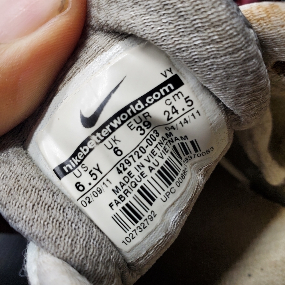 Nike Shoes Youth 6.5 Women 8 Air Max Run Lite +2 Gray Black Running - Picture 2 of 12